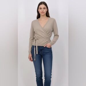 CREAM Wrap Knit Sweater